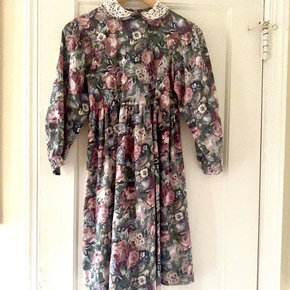 Laura Ashley Mother And Child Floral Dress 9-10 Years Old Cottagecore